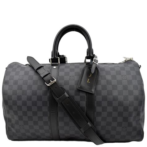 louis vuitton keepall 45 bandouliere damier graphite|louis vuitton keepall 45 review.